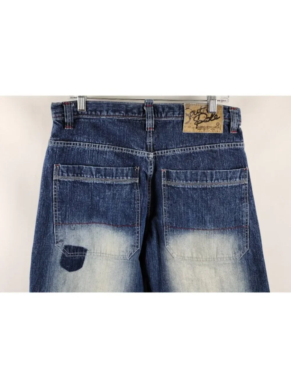 Southpole Jeans Mens 34x32 Blue Vintage Rare Wide Leg Hip Hop Baggy Skater